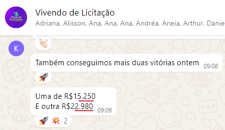 Karina registra resultados acumulados em diferentes produtos, mostrando evolução prática na operação.