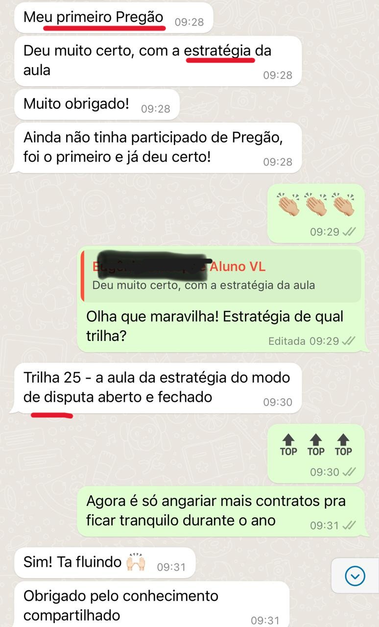 Eugenio compartilha a experiência no primeiro pregão depois de sair da teoria e ir para a prática.