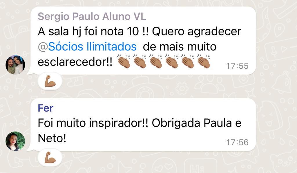 Sergio destaca o acompanhamento recebido para tirar dúvidas e seguir com mais segurança.